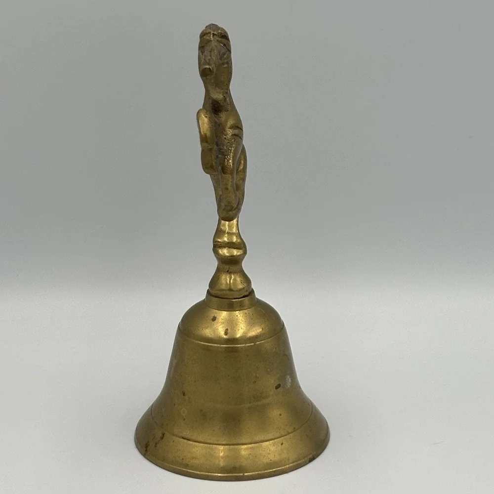 Vintage‎ Brass Bell Unicorn /Horse Fantasy Handle Collectible Vintage Bell
